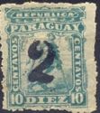 Handstamp overprint of new value digit