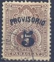 MiNr. 21 with imprint Provisorio and new value.