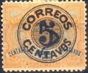 Telegraph stamp surcharged CORREOS 5 CENTAVOS