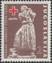 Charity stamp (Red Cross week) with overprint "Porto