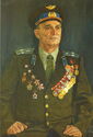 A.P. Belykh (1923-2017). Portrait of Hero of the Sov.Union pilot G.A. Smetanin