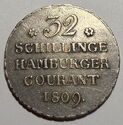 32 Schilling (Hamburger Courant Mintmark HSK)