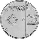 25 Sentimo (Katmon flower - BSP seal type 1)