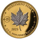 25 Francs (Investment Stars - Canadian Maple Leaf)
