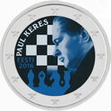 2 Euro (100th Ann. of the birth of Paul Keres. Coloured 16)