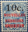 As No. 17 with Imprint of the New Value (French) - New HEBRI