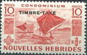 Stamps of 1953 with Overprint CHIFFRE TAXE - New HEBRIDES