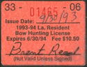 La. Resident Bow Hunting License