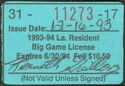 La. Resident Big Game License