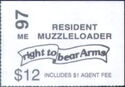 Banner inscribed "right to bear Arms"