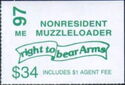 Banner inscribed "right to bear Arms"