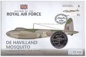 1 Crown (90th Anni. Royal Air force. De Havilland Mosquito)