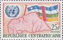 Map and flag of Central African Republic
