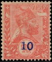 Menelik II 10c on 1/2g