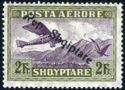 Airplane Crossing Mountains, overprinted