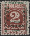 Numeral 2 with Green Cadiz overprint