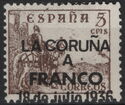 El Cid (Overprint) LA CORUÑA A FRANCO 18 de julio de 1936