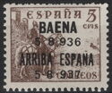 El Cid (Overprint) BAENA 5·8·936 ARRIBA ESPANA 5·8·937