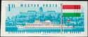 Passenger Ship Hunyadi, Buda Castle; Hungary Flag