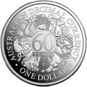 1 Dollar (60th Anniversary Decimal Currency - Camberra Silver)