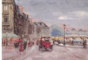 Paris, The Quay of the Great Augustins, painting of Fred Bertrand