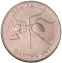 10 Pence (Garden invertebrates - Garden Ant)