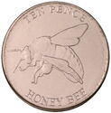 10 Pence (Garden invertebrates - Honey Bee)