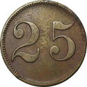 25 Pfennig (Gräfl. v. Ballestrem'sche Speiseanst.)