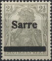 Germania, overprint 'Sarre'
