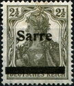 Germania, overprint 'Sarre'