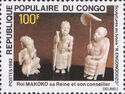 Ivory Sculpture - King Makoko, Queen and Minister