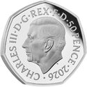 50 Pence (100 years of Grand Prix in Britain - Silver)