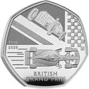 50 Pence (100 years of Grand Prix in Britain - Silver)