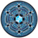 20 Dollars (Dot Art Four Seasons - Winter snowflake Mandala)