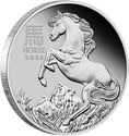 100 Dollars (Year of the Horse 馬 - Platinum)