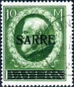 King Ludwig III overprinted SARRE