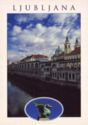 Ljubljana. Along Ljubljanica river
