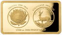 10 Francs (40 years of the gold Protea and 15 years of 1 kilo gold Springbok)