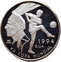 10 Pesos (15th World Championship Football 1994 United states - thick wreath)