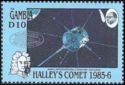 Overprinted NASA's International Cometary Explorer Satellite