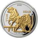 1 Dollar (Bull and Bear - Gilt)