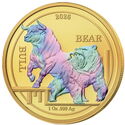 1 Dollar (Bull and Bear - Gilded Hologram)