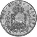 1,200 Réis (Countermark coinage - km368.1 Brazil)