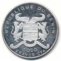 1,000 CFA Francs (35th Anniversary of independence)