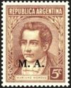 Mariano Moreno (1778-1811) - Overprint - “M.A.”
