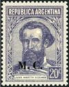 Martín Miguel Juan de Güemes (1785-1821), ovpt. “M.G.”