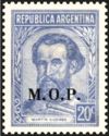 Martín Miguel Juan de Güemes (1785-1821), ovpt. “M.O.P.”