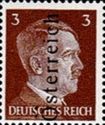 Overprint German stamp Hitler