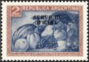 Fruits - Overprint "SERVICIO OFICIAL" (10¾ mm)