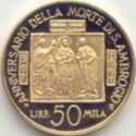50,000 Lire (1600th Death Anniv. of the death of St. Ambrose